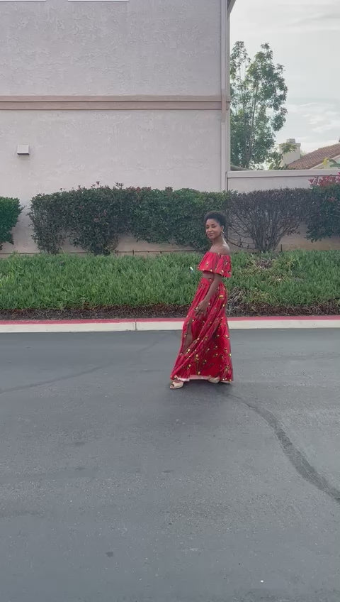 Load video: Geba Maxi Skirt