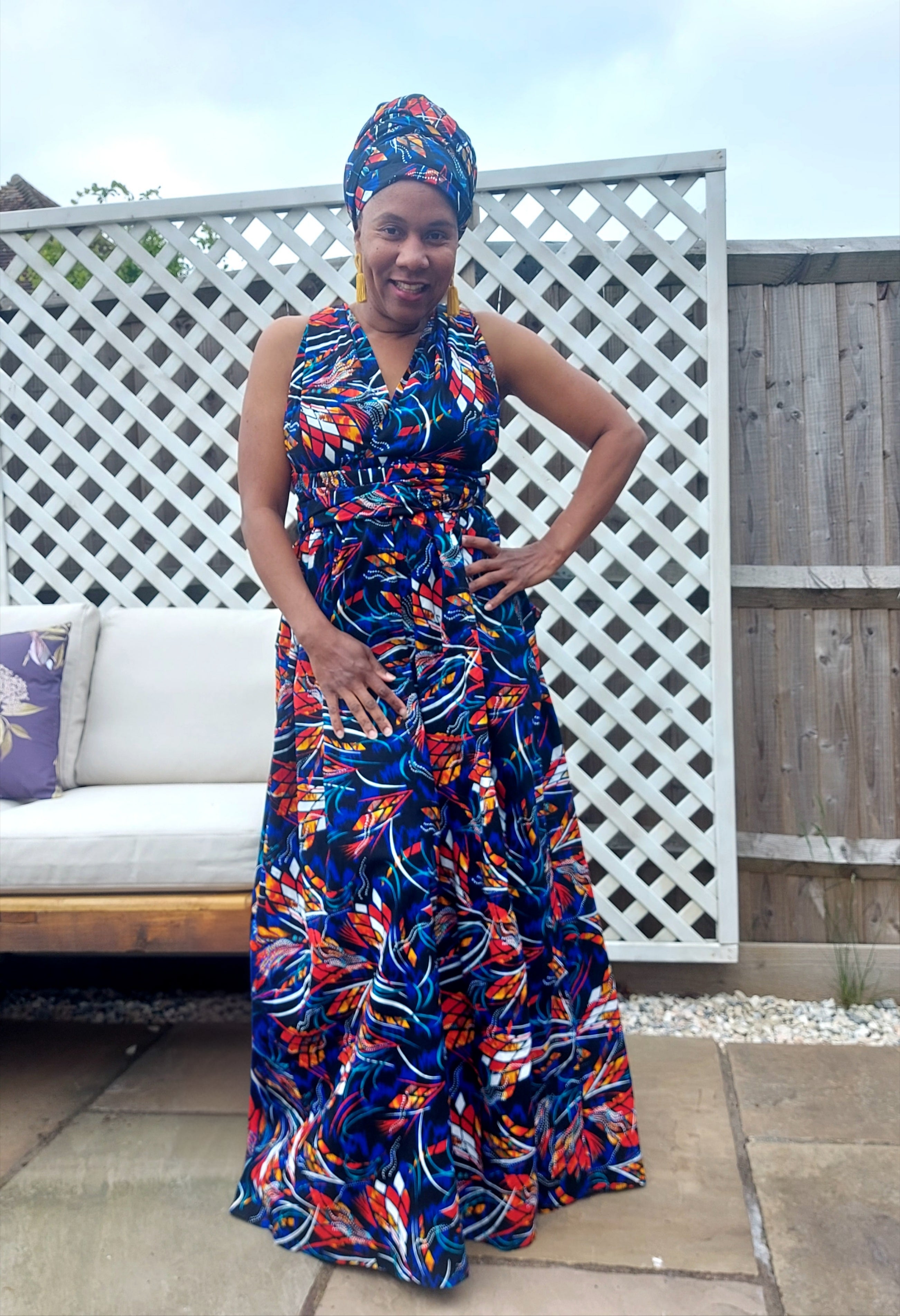 African wax infinity dress/women dress/MADE INSIDE