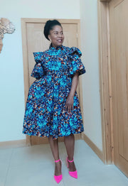 Bonita Frill Sleeves Dress