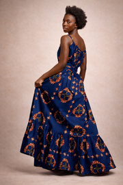 Ankara Maxi Dress – Adjustable Strap African Print Dress | MADE INSIDE