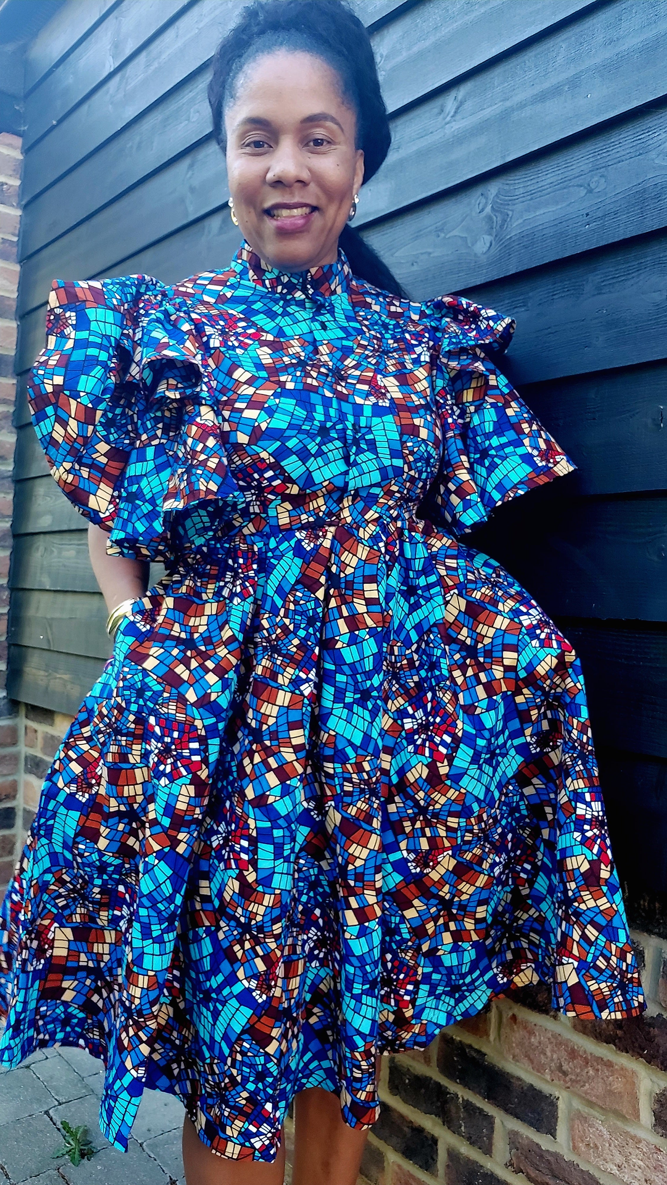 Bonita Frill Sleeves Dress