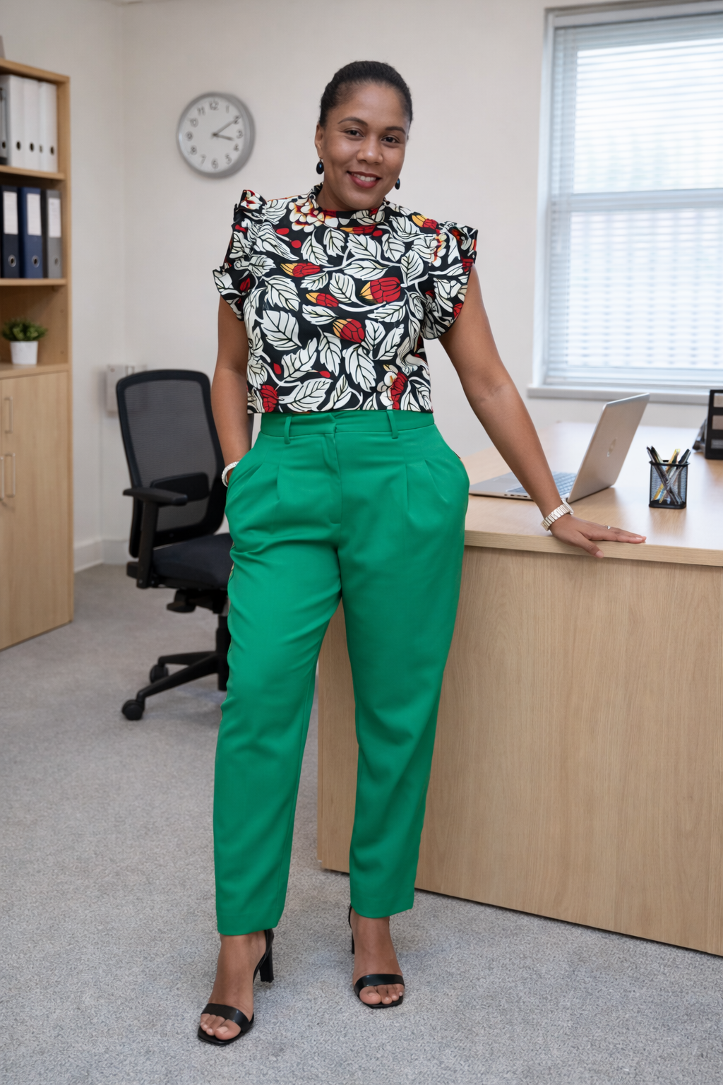 Ankara Peplum Blouse: African Print Sleeveless Top