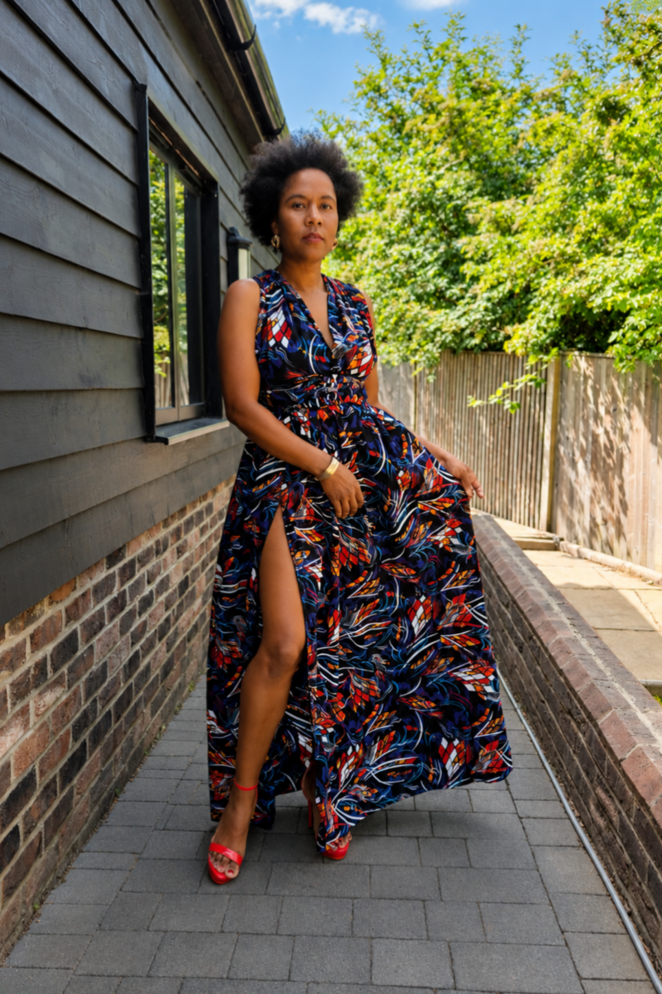 African Print Infinity Maxi Dress with Side Slit | Convertible Ankara Dress | MADE INSIDE